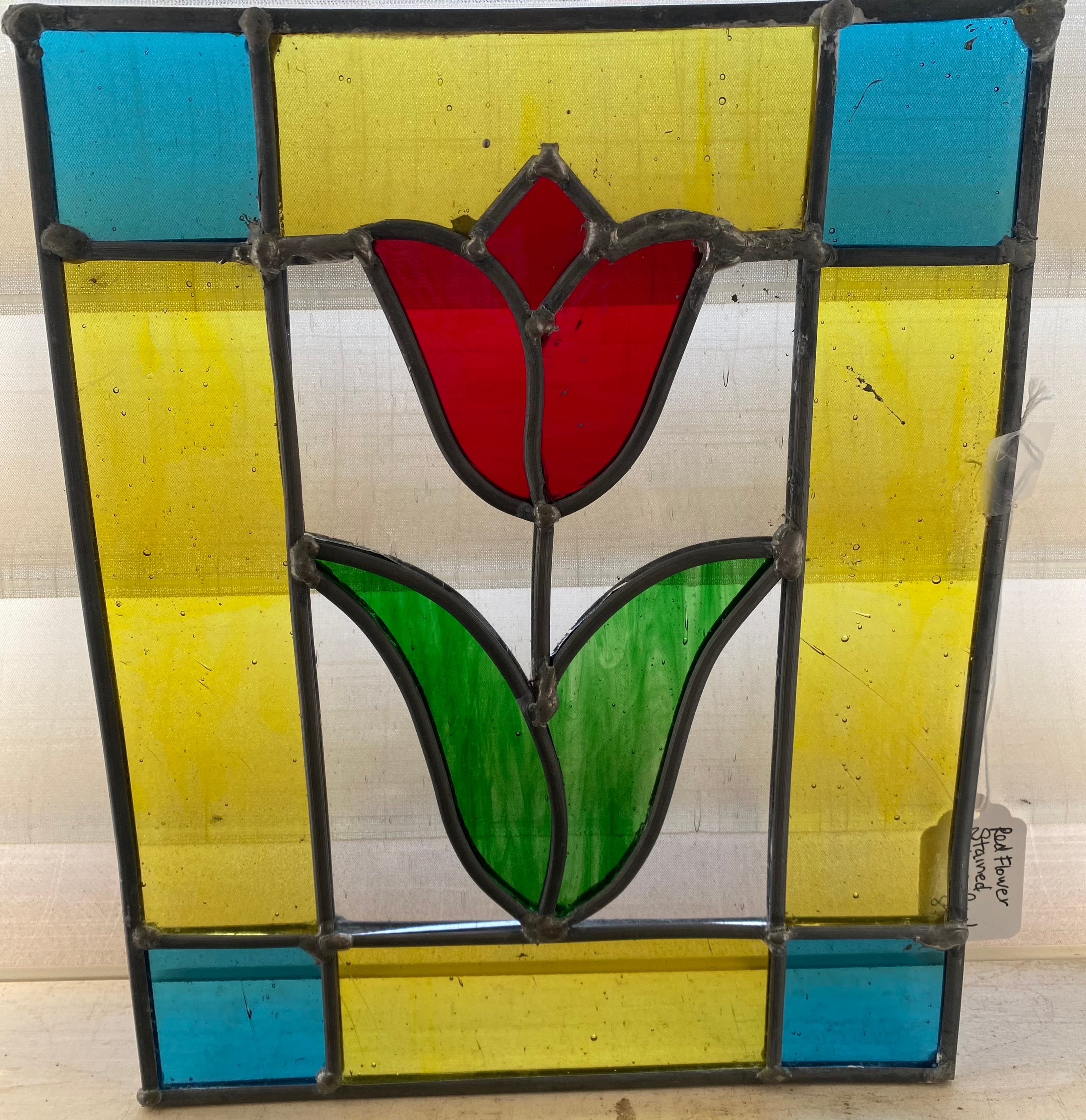 Stained glass cutting soldering copper foil workshop